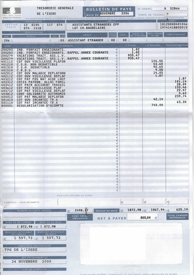 exemple de bulletin de salaire d u0026 39 un vrp