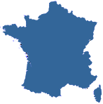 Outline of map of France